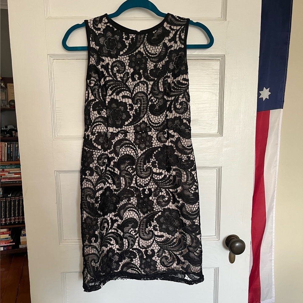 H&M black lace mini dress